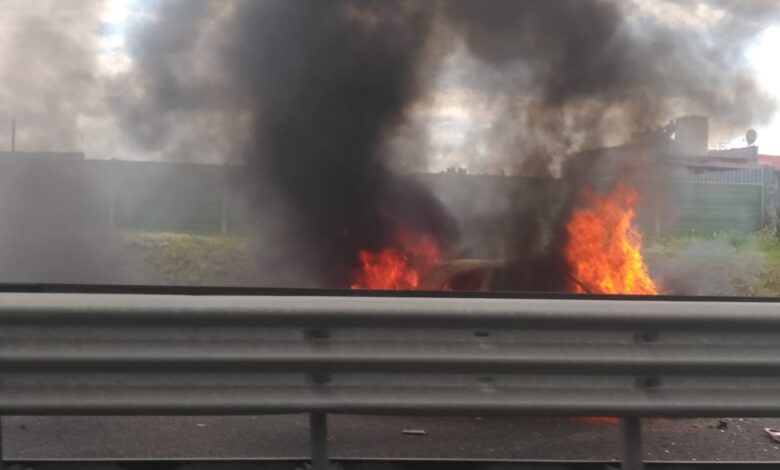 incendio autostrada caserta
