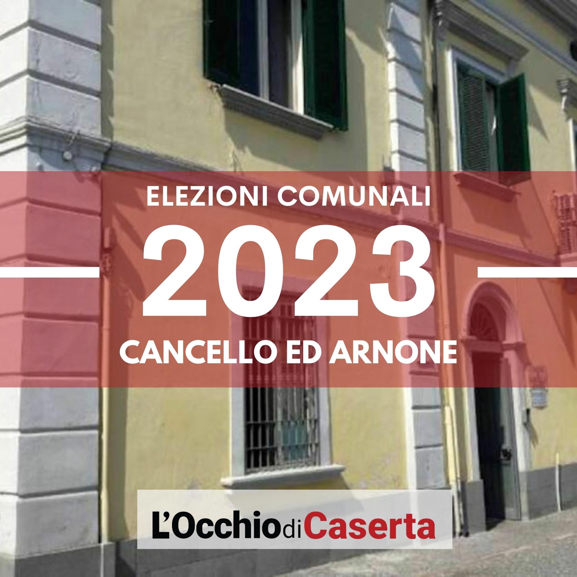 Elezioni comunali 2023 Cancello ed Arnone liste candidati