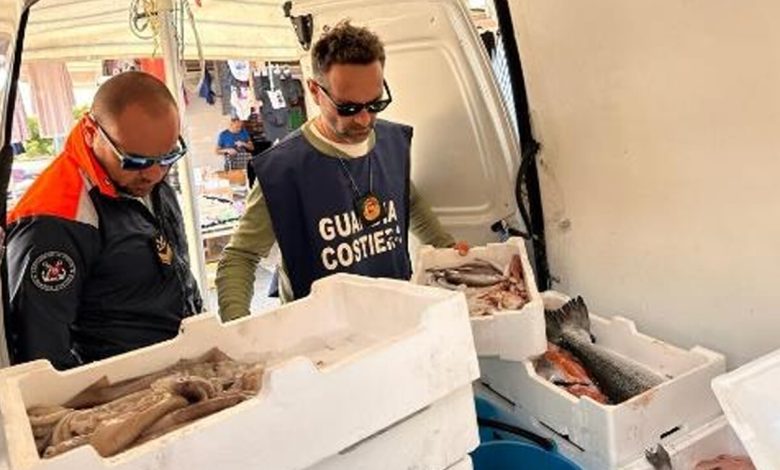 falciano massico sequestro pesce mercato 18 ottobre