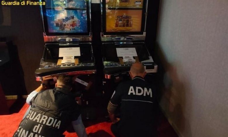 casal principe sequestrate slot machine illegali denunce multa